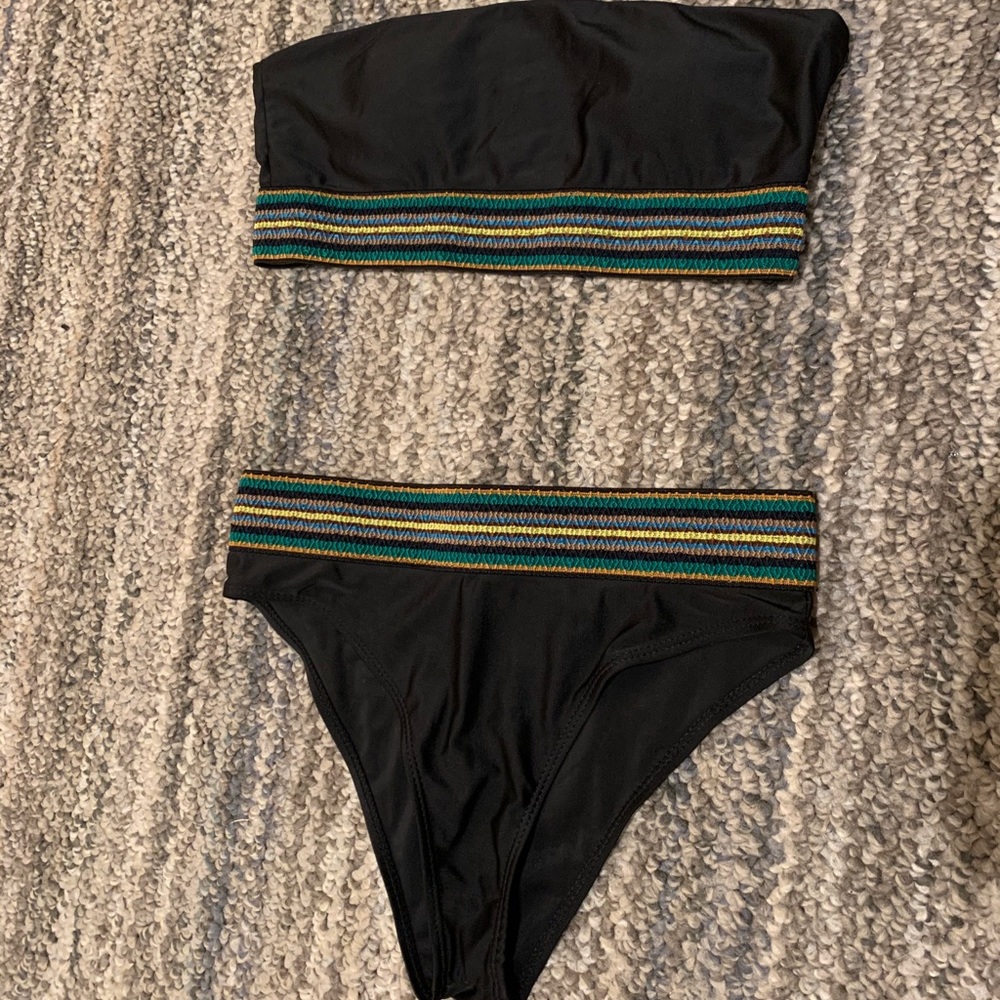 Black Knit Bikini Bottoms